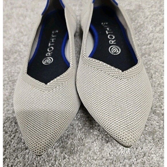 Rothy's The Point Dove Gray Knit Ballet Flats Women's Size US 9 - Picture 5 of 7